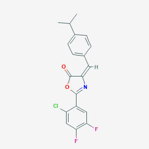 2-(2-chloro-4,5-difluorophenyl)-4-(4-isopropylbenzylidene)-1,3-oxazol-5(4H)-one