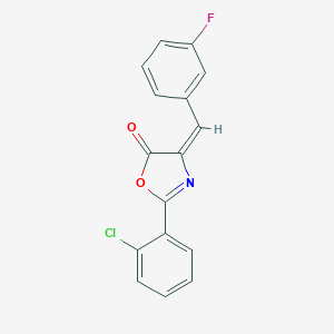 2-(2-chlorophenyl)-4-(3-fluorobenzylidene)-1,3-oxazol-5(4H)-one
