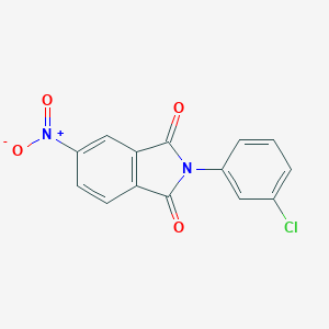 molecular formula C14H7ClN2O4 B446890 2-(3-chlorophenyl)-5-nitro-1H-isoindole-1,3(2H)-dione 