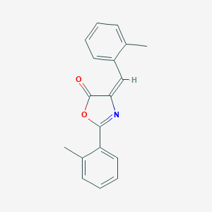 molecular formula C18H15NO2 B446900 4-(2-methylbenzylidene)-2-(2-methylphenyl)-1,3-oxazol-5(4H)-one 