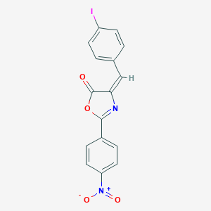 molecular formula C16H9IN2O4 B446906 2-{4-nitrophenyl}-4-(4-iodobenzylidene)-1,3-oxazol-5(4H)-one 