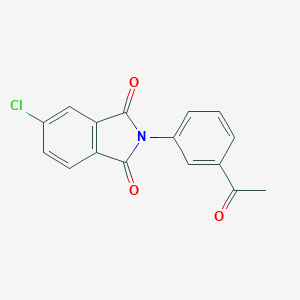 molecular formula C16H10ClNO3 B446907 2-(3-acetylphenyl)-5-chloro-1H-isoindole-1,3(2H)-dione 