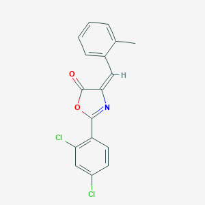 molecular formula C17H11Cl2NO2 B446909 2-(2,4-dichlorophenyl)-4-(2-methylbenzylidene)-1,3-oxazol-5(4H)-one 