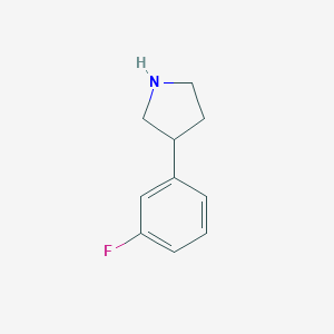 B044692 3-(3-Fluorophenyl)pyrrolidine CAS No. 125067-75-6