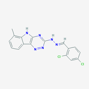 N-[(E)-(2,4-dichlorophenyl)methylideneamino]-6-methyl-5H-[1,2,4]triazino[5,6-b]indol-3-amine