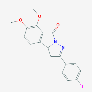 2-(4-iodophenyl)-6,7-dimethoxy-3,3a-dihydro-8H-pyrazolo[5,1-a]isoindol-8-one