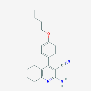 2-Amino-4-(4-butoxyphenyl)-5,6,7,8-tetrahydro-3-quinolinecarbonitrile