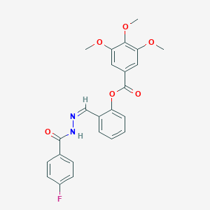 [2-[(Z)-[(4-fluorobenzoyl)hydrazinylidene]methyl]phenyl] 3,4,5-trimethoxybenzoate