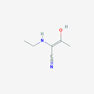 B044695 (Z)-2-(Ethylamino)-3-hydroxybut-2-enenitrile CAS No. 119520-30-8
