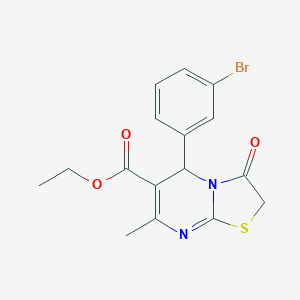 ethyl 5-(3-bromophenyl)-7-methyl-3-oxo-2,3-dihydro-5H-[1,3]thiazolo[3,2-a]pyrimidine-6-carboxylate