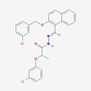 N'-({2-[(3-bromobenzyl)oxy]-1-naphthyl}methylene)-2-(3-chlorophenoxy)propanohydrazide