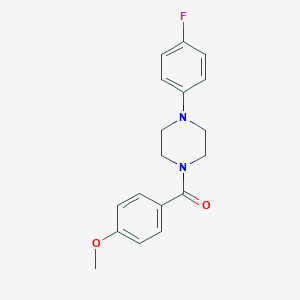 molecular formula C18H19FN2O2 B446972 1-(4-Fluorophenyl)-4-(4-methoxybenzoyl)piperazine CAS No. 304668-42-6