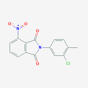 molecular formula C15H9ClN2O4 B446975 2-(3-chloro-4-methylphenyl)-4-nitro-1H-isoindole-1,3(2H)-dione 
