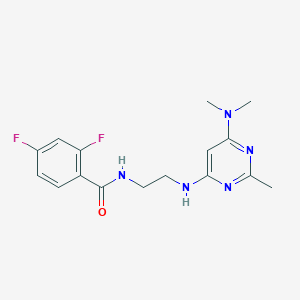 N-(2-{[6-(dimethylamino)-2-methyl-4-pyrimidinyl]amino}ethyl)-2,4-difluorobenzamide