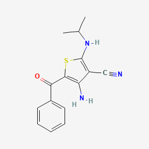 4-AMINO-5-BENZOYL-2-[(PROPAN-2-YL)AMINO]THIOPHENE-3-CARBONITRILE