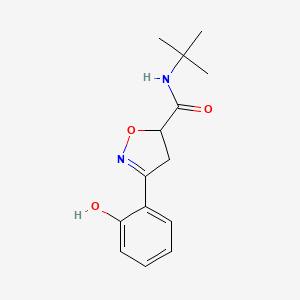 N-(tert-butyl)-3-(2-hydroxyphenyl)-4,5-dihydro-5-isoxazolecarboxamide