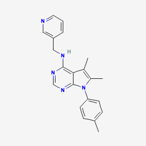 5,6-dimethyl-7-(4-methylphenyl)-N-(3-pyridinylmethyl)-7H-pyrrolo[2,3-d]pyrimidin-4-amine