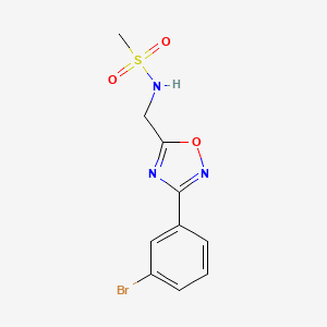 N-{[3-(3-bromophenyl)-1,2,4-oxadiazol-5-yl]methyl}methanesulfonamide