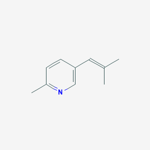 molecular formula C10H13N B044698 2-Methyl-5-(2-methyl-1-propenyl)pyridine CAS No. 111422-55-0