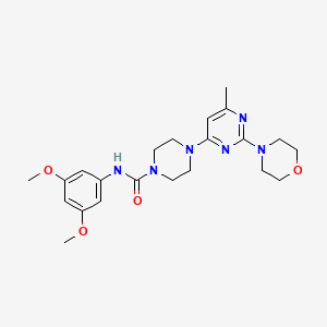 N-(3,5-Dimethoxyphenyl)-4-[6-methyl-2-(morpholin-4-YL)pyrimidin-4-YL]piperazine-1-carboxamide