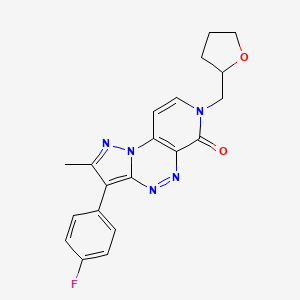 3-(4-fluorophenyl)-2-methyl-7-(tetrahydrofuran-2-ylmethyl)pyrazolo[5,1-c]pyrido[4,3-e][1,2,4]triazin-6(7H)-one