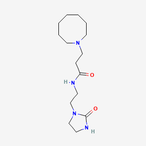 3-azocan-1-yl-N-[2-(2-oxoimidazolidin-1-yl)ethyl]propanamide