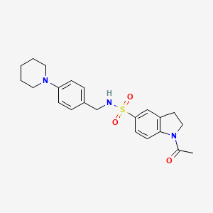 1-ACETYL-N-{[4-(PIPERIDIN-1-YL)PHENYL]METHYL}-2,3-DIHYDRO-1H-INDOLE-5-SULFONAMIDE