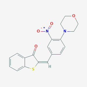 2-[3-nitro-4-(4-morpholinyl)benzylidene]-1-benzothiophen-3(2H)-one