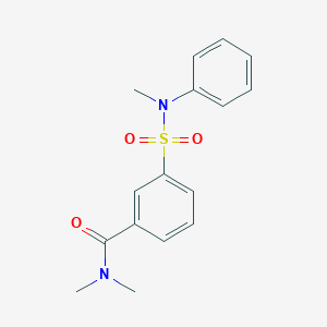 N,N-dimethyl-3-{[methyl(phenyl)amino]sulfonyl}benzamide