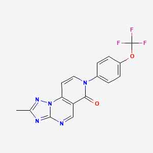 2-methyl-7-[4-(trifluoromethoxy)phenyl]pyrido[3,4-e][1,2,4]triazolo[1,5-a]pyrimidin-6(7H)-one