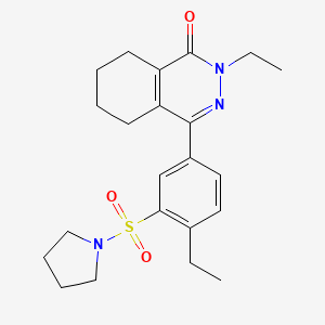 2-ethyl-4-[4-ethyl-3-(pyrrolidin-1-ylsulfonyl)phenyl]-5,6,7,8-tetrahydrophthalazin-1(2H)-one