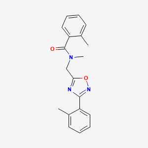 N,2-dimethyl-N-{[3-(2-methylphenyl)-1,2,4-oxadiazol-5-yl]methyl}benzamide