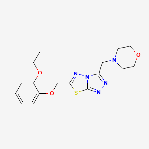 6-[(2-Ethoxyphenoxy)methyl]-3-(morpholin-4-ylmethyl)[1,2,4]triazolo[3,4-b][1,3,4]thiadiazole