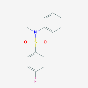 molecular formula C13H12FNO2S B446996 4-fluoro-N-methyl-N-phenylbenzenesulfonamide 