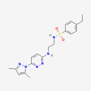 N-(2-{[6-(3,5-dimethyl-1H-pyrazol-1-yl)-3-pyridazinyl]amino}ethyl)-4-ethylbenzenesulfonamide