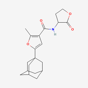 5-(ADAMANTAN-1-YL)-2-METHYL-N-(2-OXOOXOLAN-3-YL)FURAN-3-CARBOXAMIDE