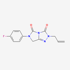 2-allyl-6-(4-fluorophenyl)-6,7-dihydro-3H-imidazo[5,1-c][1,2,4]triazole-3,5(2H)-dione