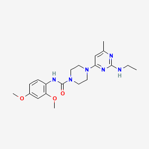 N-(2,4-dimethoxyphenyl)-4-[2-(ethylamino)-6-methyl-4-pyrimidinyl]-1-piperazinecarboxamide