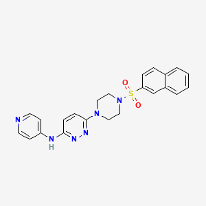 6-[4-(2-naphthylsulfonyl)-1-piperazinyl]-N-4-pyridinyl-3-pyridazinamine