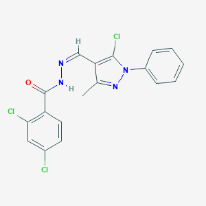 2,4-dichloro-N'-[(5-chloro-3-methyl-1-phenyl-1H-pyrazol-4-yl)methylene]benzohydrazide