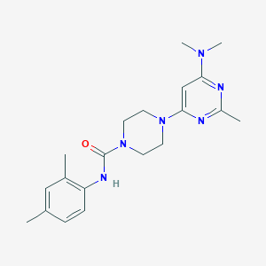 4-[6-(dimethylamino)-2-methyl-4-pyrimidinyl]-N-(2,4-dimethylphenyl)-1-piperazinecarboxamide