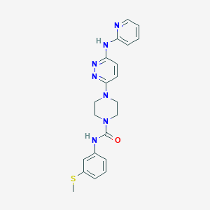 N-[3-(methylthio)phenyl]-4-[6-(2-pyridinylamino)-3-pyridazinyl]-1-piperazinecarboxamide