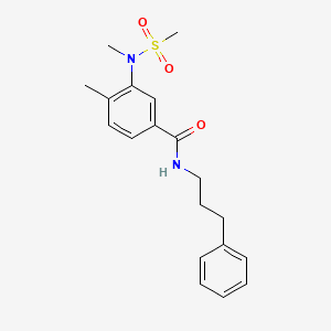 4-METHYL-3-(N-METHYLMETHANESULFONAMIDO)-N-(3-PHENYLPROPYL)BENZAMIDE