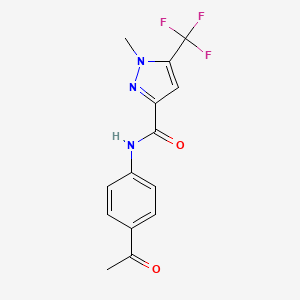 N-(4-acetylphenyl)-1-methyl-5-(trifluoromethyl)-1H-pyrazole-3-carboxamide