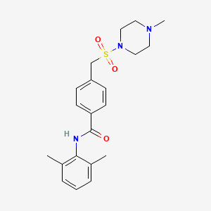 N-(2,6-dimethylphenyl)-4-{[(4-methylpiperazin-1-yl)sulfonyl]methyl}benzamide