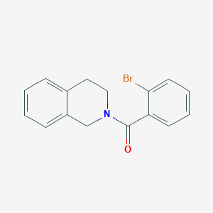 molecular formula C16H14BrNO B447005 2-(2-Bromobenzoyl)-1,2,3,4-tetrahydroisoquinoline 