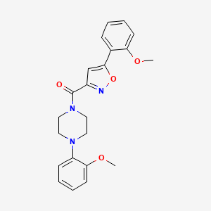 1-(2-methoxyphenyl)-4-{[5-(2-methoxyphenyl)-3-isoxazolyl]carbonyl}piperazine