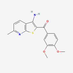 (3-amino-6-methylthieno[2,3-b]pyridin-2-yl)(3,4-dimethoxyphenyl)methanone