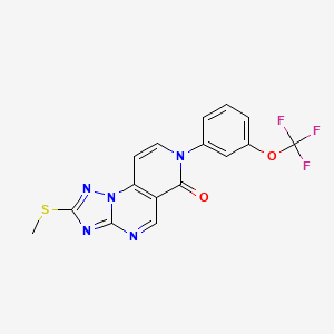 2-(methylthio)-7-[3-(trifluoromethoxy)phenyl]pyrido[3,4-e][1,2,4]triazolo[1,5-a]pyrimidin-6(7H)-one