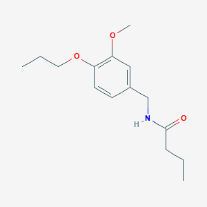 N-(3-methoxy-4-propoxybenzyl)butanamide